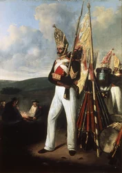 Infantry Soldier of the Russian Pavlovsky Regiment at the Battle of Borodino During the War of 1812 with Napoleon
